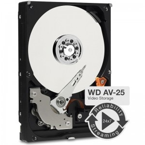 WD AV-25, 1TB, SATA-II, 5400 RPM, cache 16MB, 9.5 mm