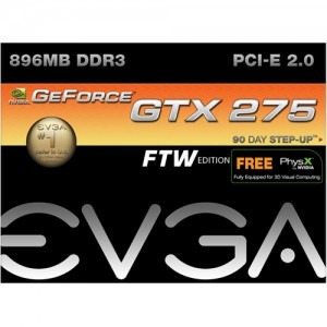 EVGA GeForce GTX 275 FTW 896MB DDR3 448-bit