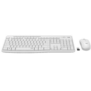 Logitech MK295 SilentTouch Wireless Combo Off White