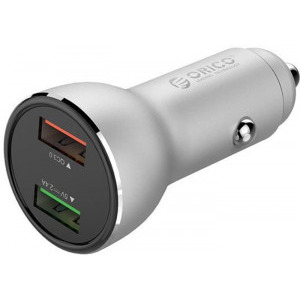 Incarcator auto Orico UPF-Q2, 2x USB, 30W, Grey
