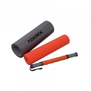 Toorx Cilindru spuma masaj miofascial 3 in 1 gri/oranj
