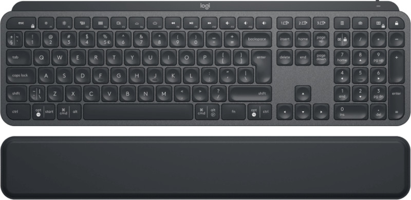 Tastatura Logitech MX Keys Plus Advanced Wireless Illuminated (US INT), Graphite + Palm Rest