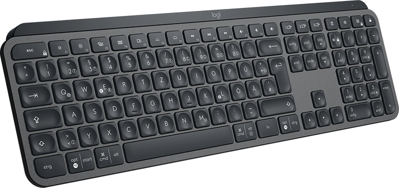 Tastatura Logitech MX Keys Advanced Wireless Illuminated (UK), Graphite