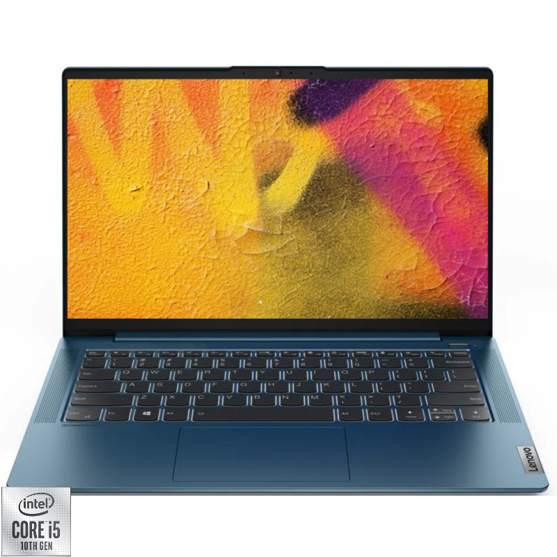 Ultrabook Lenovo 14'' IdeaPad 5 14IIL05, FHD, Procesor Intel® Core™ i5-1035G1 (6M Cache, up to 3.60 GHz), 16GB DDR4, 512GB SSD, GeForce MX350 2GB, No OS, Light Teal
