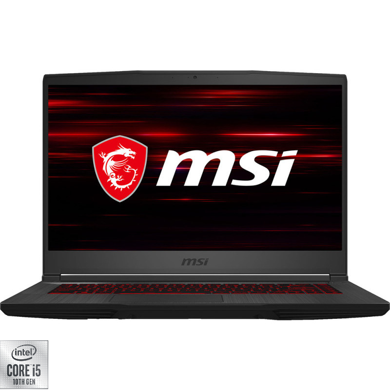 Laptop MSI Gaming 15.6'' GF65 Thin 10SDR, FHD 144Hz, Procesor Intel® Core™ i5-10300H (8M Cache, up to 4.50 GHz), 8GB DDR4, 512GB SSD, GeForce GTX 1660 Ti 6GB, No OS, Dark Grey