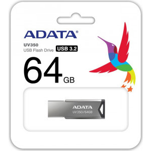 ADATA UV350 64GB USB 3.0 Silver