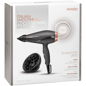 BaByliss Smooth Pro 6709DE, 2100W, Negru/Auriu