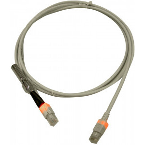 Schrack CAT6a Patch Cable S/FTP cu LED 1m gri