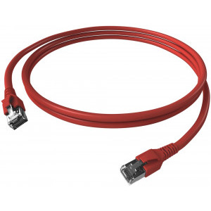 Schrack CAT6a Patch Cable S/FTP 1m rosu