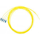 Cablu retea Schrack Pigtail LC, 9/125µm OS2, 2m, Easy Strip, galben,4buc