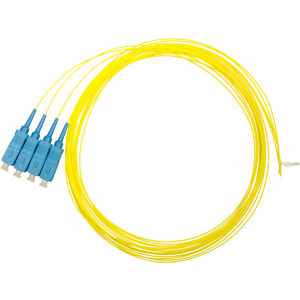 Schrack Pigtail SC, 9/125µm OS2, 2m, Easy Strip, galben,4buc