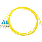 Cablu retea Schrack Pigtail FC, 9/125µm OS2, 2m, Easy Strip, galben,4buc