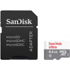 Card memorie SanDisk Micro SDXC Ultra 64GB UHS-I Clasa 10 + SD Adaptor