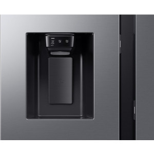 Samsung RS90F65EDTEO, 621 L, Clasa D, Full No Frost, Digital Inverter, AI Home, All Around Cooling, Metal Cooling, AI Energy, SmartThings, Dozator de apa & gheata, Control electronic, 178 cm, Inox