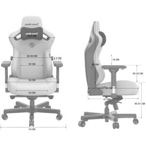 Anda Seat Kaiser 3 XL Alb