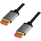 Cablu video Logilink CHA0104 HDMI Male - HDMI Male, v2.1, 1 m, Negru