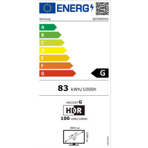 Samsung Smart TV OLED QE55S85FA Seria S85F 138cm negru 4K UHD HDR
