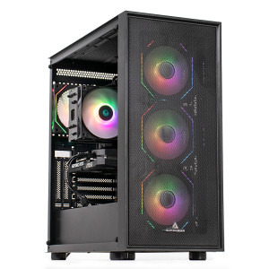 Gaming BALAUR Epic Ultra, Intel i5-14400F 2.5GHz, 32GB DDR5, 1TB SSD, RTX 5060 8GB GDDR7, Iluminare RGB