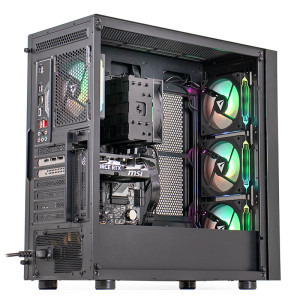 Gaming BALAUR Epic Ultra, Intel i5-14400F 2.5GHz, 32GB DDR5, 1TB SSD, RTX 5060 8GB GDDR7, Iluminare RGB