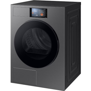 Samsung DV90F09F4SU4 Bespoke AI, Pompa de caldura, 9 kg, Clasa A, Digital Inverter, AI Home, Hygiene Care, AI Dry+, QuickDrive, AI Energy, SmartThings, Iluminare interioara, Inox