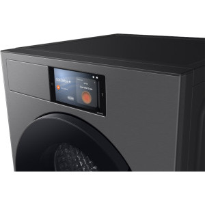 Samsung DV90F09F4SU4 Bespoke AI, Pompa de caldura, 9 kg, Clasa A, Digital Inverter, AI Home, Hygiene Care, AI Dry+, QuickDrive, AI Energy, SmartThings, Iluminare interioara, Inox