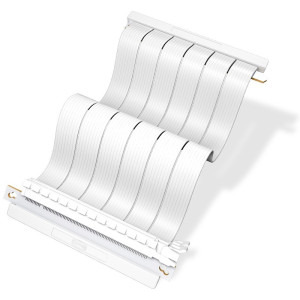 Accesoriu carcasa PCCooler Riser PCIe, RC185, 185mm, White
