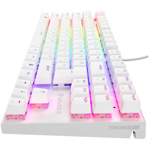 Genesis THOR 303 TKL RGB Outemu Peach Silent Switch Mecanica White