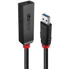 Cablu periferice LINDY Extensie activa USB tip A 3.2 Gen 1 Male la USB tip A 3.2 Gen 1 Female, 5 m, Negru