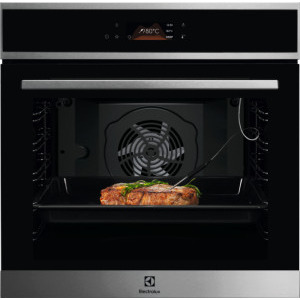 Cuptor incorporabil Electrolux LOE8P39X, Electric, 72 L, Autocuratare pirolitica, Assisted Cooking, Food Sensor, Clasa A+, Negru/Inox