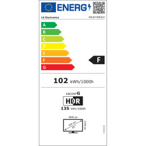 LG Smart TV 65UA73003LA Seria UA73 164cm 4K UHD HDR