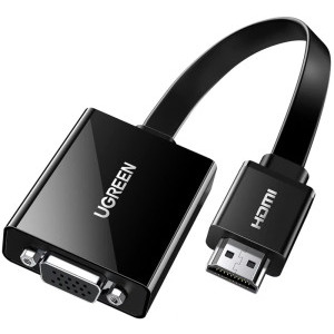 Adaptor Ugreen CM611 1x HDMI Male - 1x VGA Female, Negru