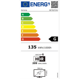 Samsung Smart TV QLED QE75Q7F2 Seria Q7F2 189cm negru 4K UHD HDR