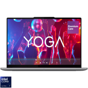 Laptop Lenovo 16 Yoga Pro 9 16IAH10, 2.8K OLED 120Hz, Procesor Intel® Core™ Ultra 7 255H (24M Cache, up to 5.10 GHz), 64GB LPDDR5X, 2x 1TB SSD, GeForce RTX 5070 8GB, Win 11 Home, Luna Grey, 3Yr Onsite Premium Care