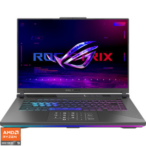 Laptop ASUS Gaming 16 ROG Strix G16 G614PM, FHD+ 165Hz, Procesor AMD Ryzen™ 9 8940HX (64M Cache, up to 5.30 GHz), 32GB DDR5, 1TB SSD, GeForce RTX 5060 8GB, No OS, Eclipse Gray