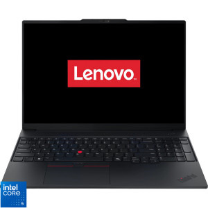 Laptop Lenovo 16 ThinkPad E16 Gen 3, WUXGA IPS, Procesor Intel® Core™ 5 210H (12M Cache, up to 4.80 GHz), 16GB DDR5, 512GB SSD, Intel Graphics, No OS, Black