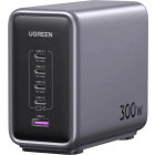 Incarcator retea Ugreen CD333, 4x USB-C, 1x USB, Quick Charge 300 W, GaN, Grey