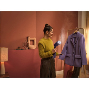 Philips Aparat de calcat vertical portabil STH7050/30 Seria 7000, 1500W, debit abur 28 g/min, Talpa OptimalTEMP, cap reglabil, Violet
