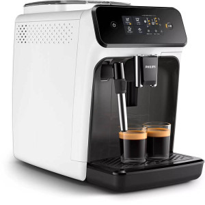 Philips automat EP1223/00 Seria 1200, 1500W, 15 bar, sistem clasic de spumare, 2 bauturi, afisaj tactil, optiune 2 cesti, 12 setari macinare, rasnita ceramica, Alb, 1.8L