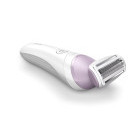 Epilator Philips fara fir BRL136/00, Utilizare umed si uscat, Baterie reincarcabila, 4 accesorii, Alb/Roz