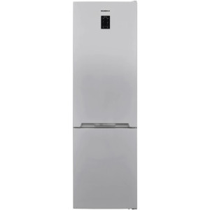 Combina frigorifica Heinner HCNF-V366SE++, 366 L, No Frost, Clasa E, Display, Control electronic, Iluminare LED, 201 cm, Argintiu