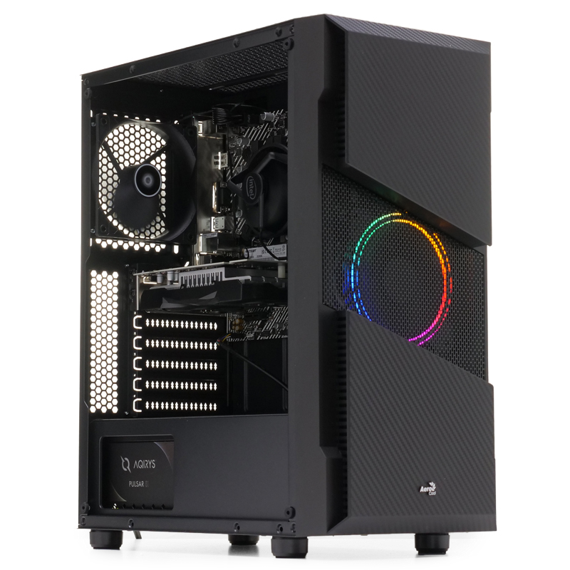 PC Garage Gaming Raptor, Intel i5-12400F 2.5GHz, 16GB DDR4, 1TB SSD, RTX 3050 8GB GDDR6, Iluminare RGB