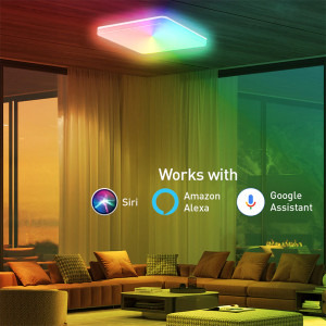 Tellur Plafoniera WiFi Smart RGB, 24W, Patrata, Alb