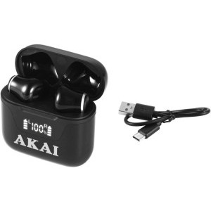 Akai In-Ear, BTE-J101, TWS, Black