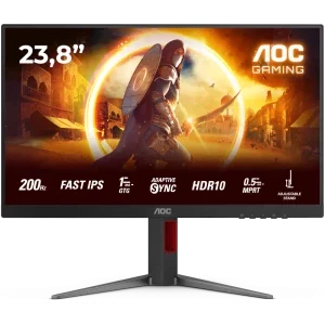 Monitor LED AOC Gaming AGON 24G4HA 23.8 inch FHD IPS 0.5 ms 200 Hz HDR Flicker-Free G-Sync Compatible