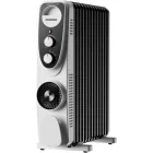 Heinner Calorifer electric HOH-MVT13WH-BK, 2500 W, 13 elementi, Cu ulei, 3 trepte, Termostat ajustabil, Ventilare, Alb/Negru