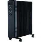 Fram Calorifer electric FOH-Y13BK, 2500 W, 13 elementi, Cu ulei, 3 trepte, Termostat ajustabil, Negru