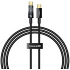 Cablu de date / adaptor Baseus Explorer, USB-C Male la USB-C Male, 100 W, 1 m, Black