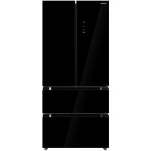 Frigider Side By Side Heinner HCFD-M516INVHGBKE++, 516 L, Clasa E, No Frost, Inverter, InoxCool, ADT Fresh, Vario Temp, Control electronic, Iluminare LED, 190 cm, Negru