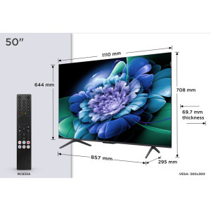TCL Smart TV 50C61K Seria C61K 126cm 4K UHD HDR