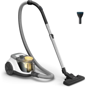Aspirator Philips Seria 2000 XB2140/09, fara sac, 750W, 1.3L, Alb/Negru